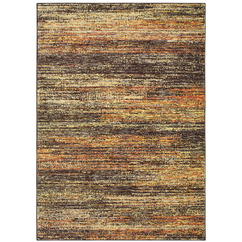 Oriental Weavers Atlas 8037C Multicolor Rectangle Indoor Area Rug - Cozy Stain Resistant Machine Woven Rug-