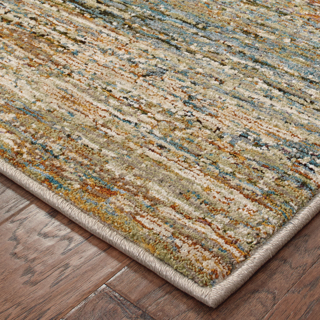Oriental Weavers Atlas 8037J Multicolor Rectangle Indoor Area Rug - Cozy Stain Resistant Machine Woven Rug