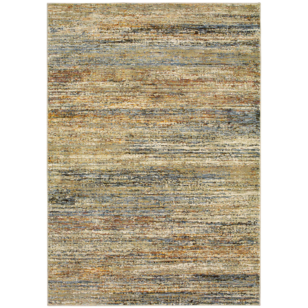 Oriental Weavers Atlas 8037J Multicolor Rectangle Indoor Area Rug - Cozy Stain Resistant Machine Woven Rug