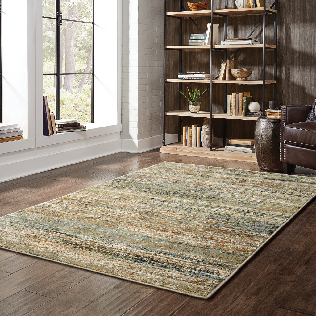 Oriental Weavers Atlas 8037J Multicolor Rectangle Indoor Area Rug - Cozy Stain Resistant Machine Woven Rug