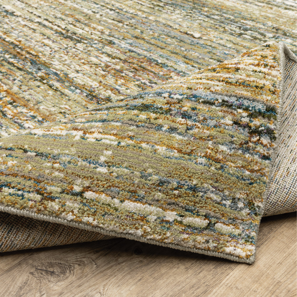 Oriental Weavers Atlas 8037J Multicolor Rectangle Indoor Area Rug - Cozy Stain Resistant Machine Woven Rug