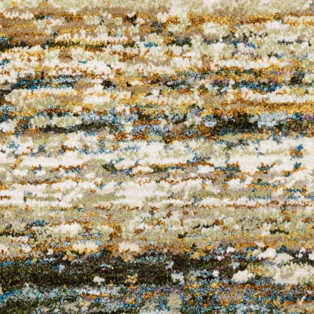 Oriental Weavers Atlas 8037J Multicolor Rectangle Indoor Area Rug - Cozy Stain Resistant Machine Woven Rug