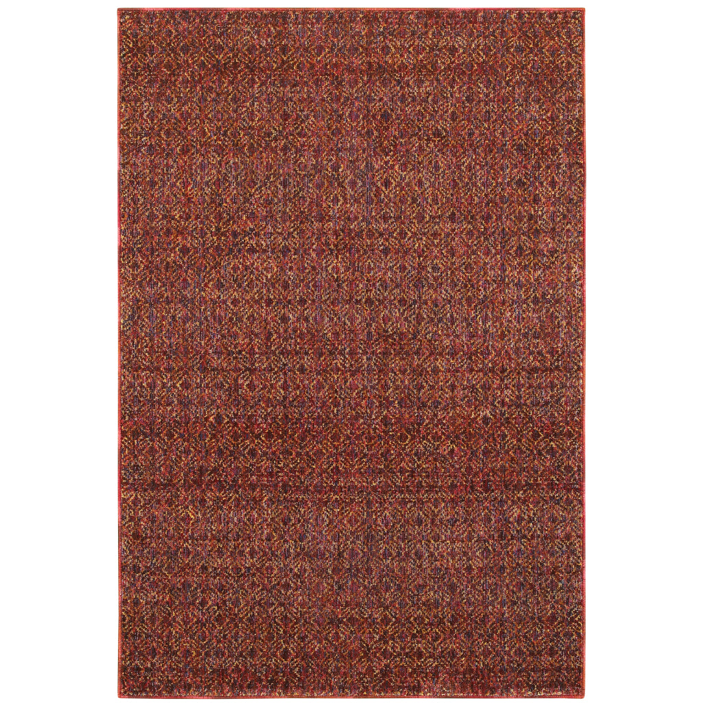 Oriental Weavers Atlas 8048K Multicolor Rectangle Indoor Area Rug - Cozy Stain Resistant Machine Woven Rug-