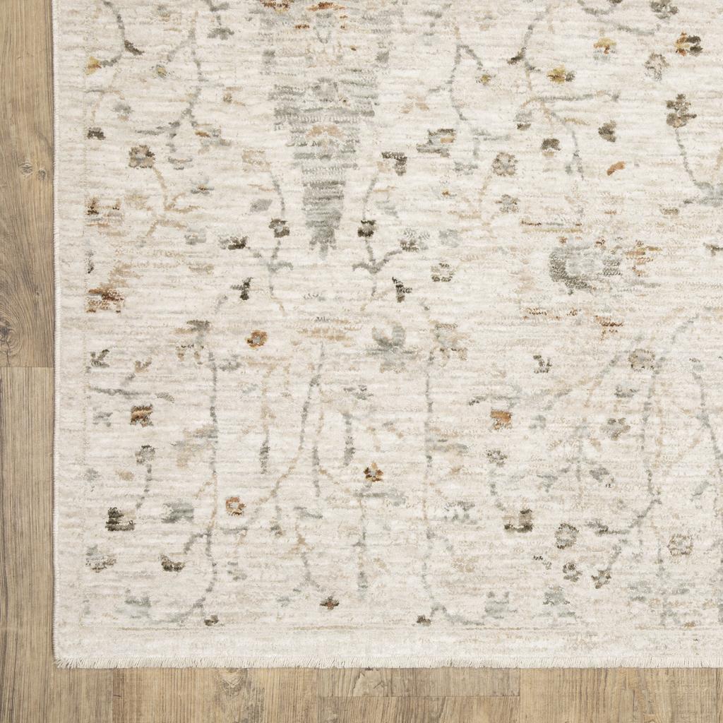 Oriental Weavers Avalon AVA01 Ivory Rectangle Indoor Runner Oriental Pattern-