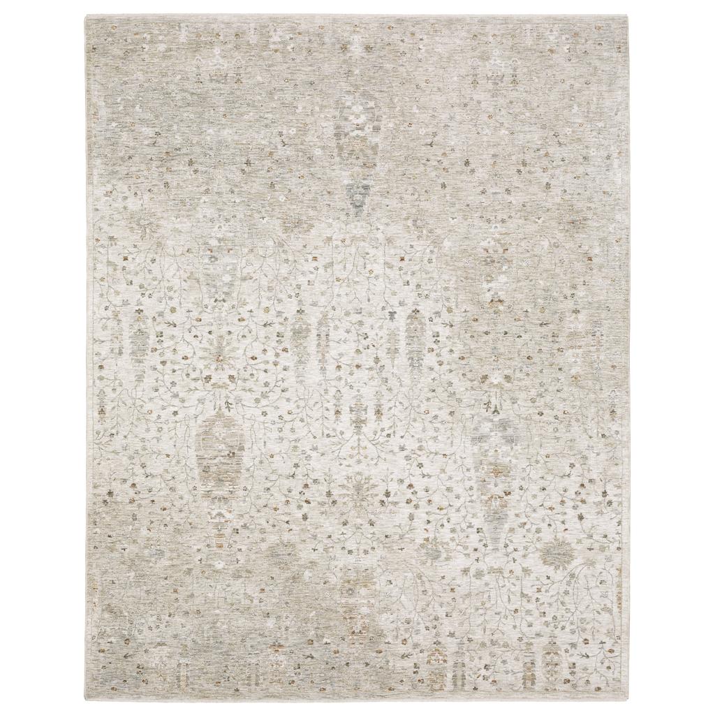 Oriental Weavers Avalon AVA01 Ivory Rectangle Indoor Area Rug Oriental Pattern-