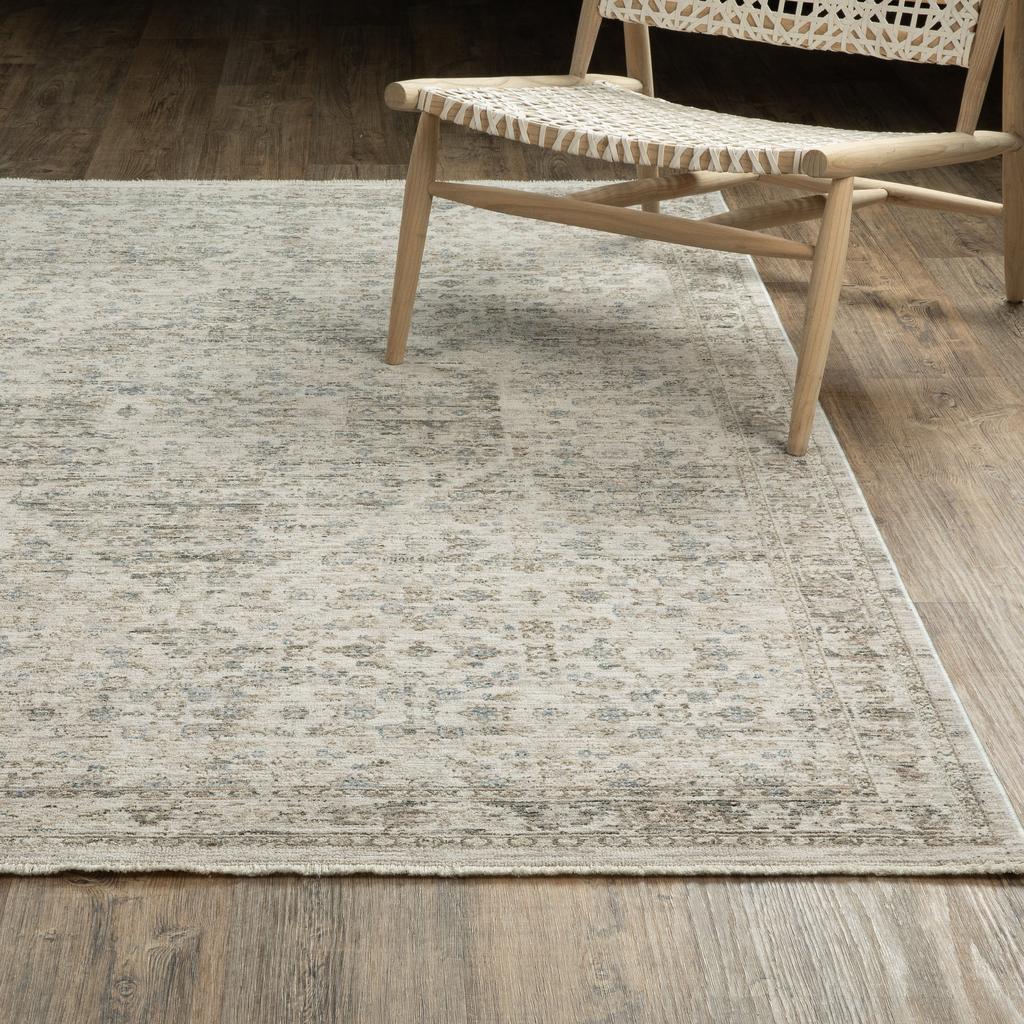 Oriental Weavers Avalon AVA04 Grey Rectangle Indoor Area Rug Oriental Pattern-