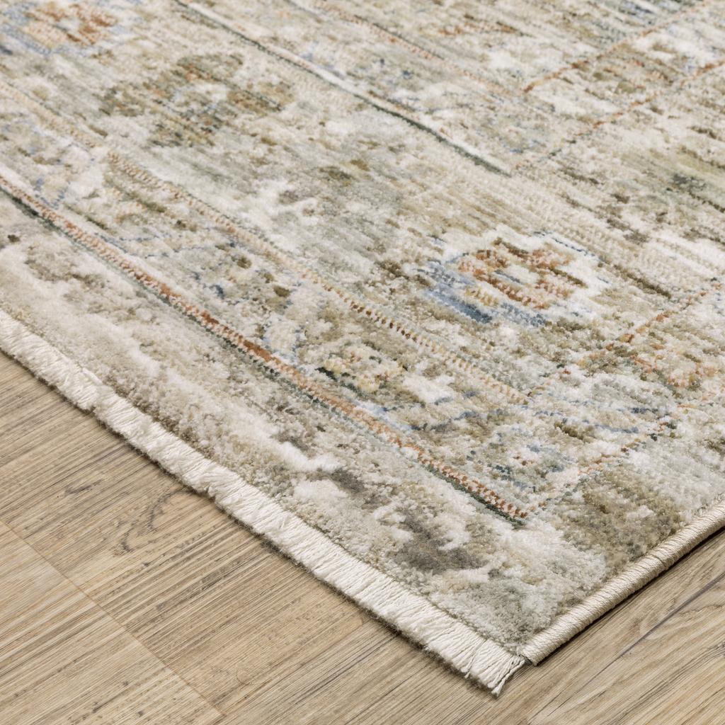 Oriental Weavers Avalon AVA05 Beige Rectangle Indoor Area Rug Oriental Pattern-