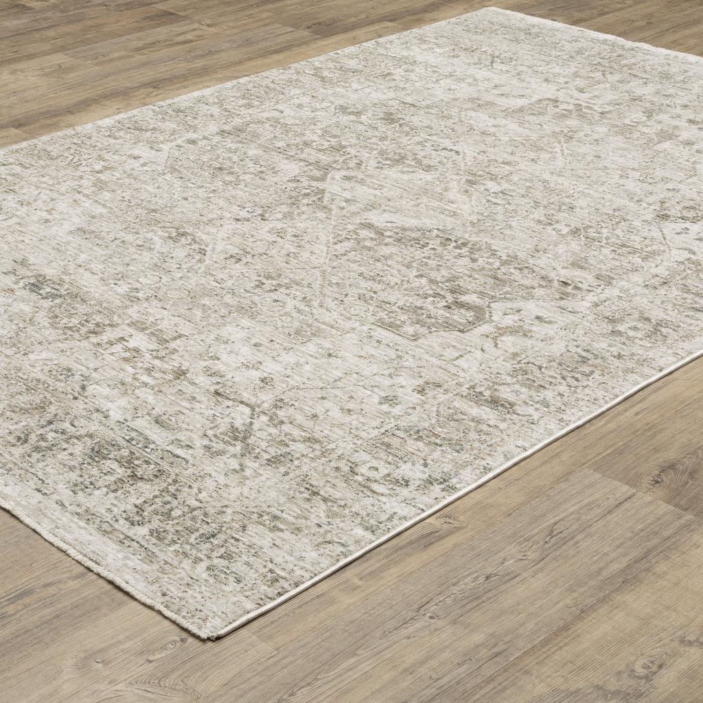 Oriental Weavers Avalon AVA08 Beige Rectangle Indoor Area Rug Oriental Pattern-