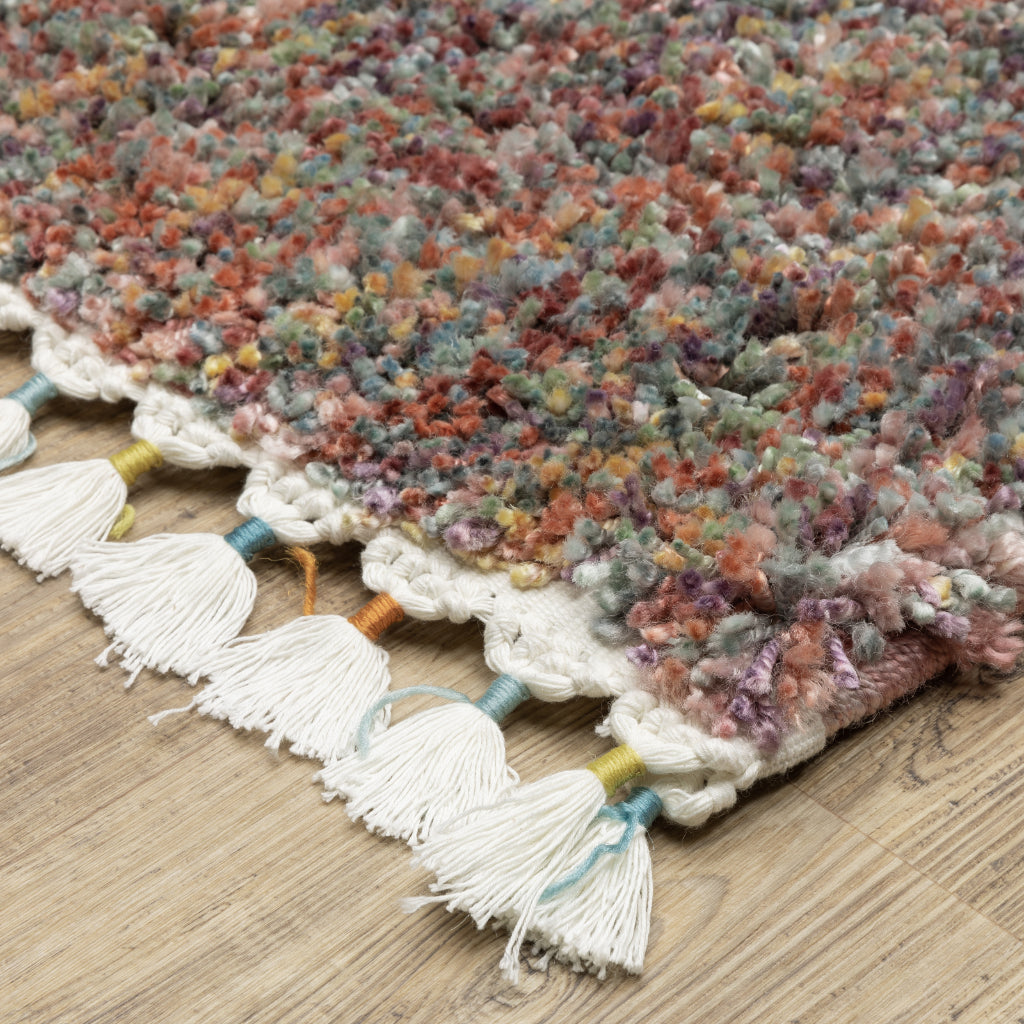 Oriental Weavers Axis AX01A Multicolor Rectangle Plush Indoor Runner - Trendy Stain Resistant Modern Rug-