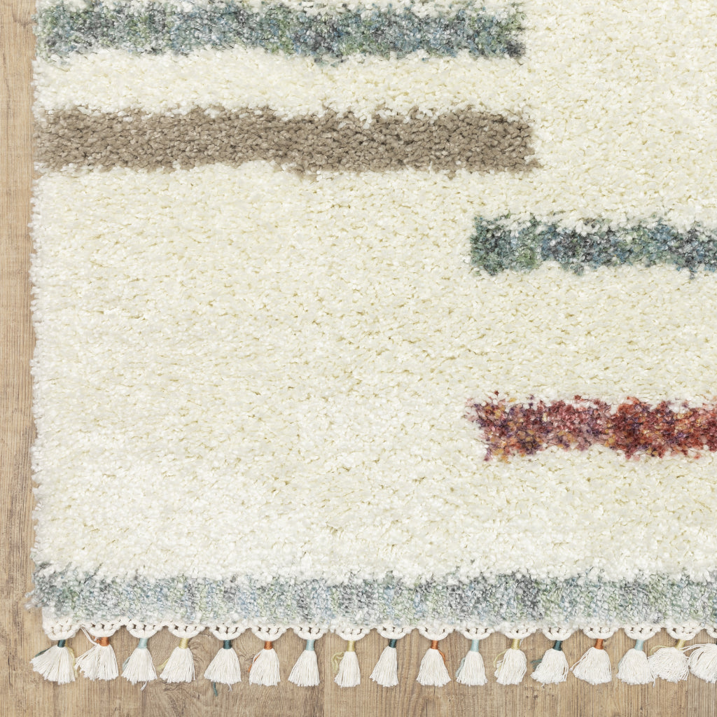 Oriental Weavers Axis AX04A Multicolor Rectangle Plush Indoor Runner - Trendy Stain Resistant Geometric Rug-