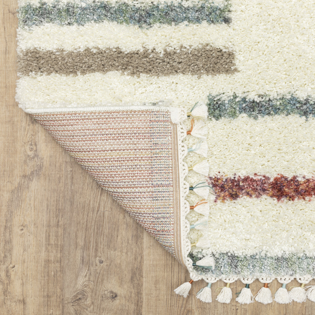 Oriental Weavers Axis AX04A Multicolor Rectangle Plush Indoor Runner - Trendy Stain Resistant Geometric Rug-