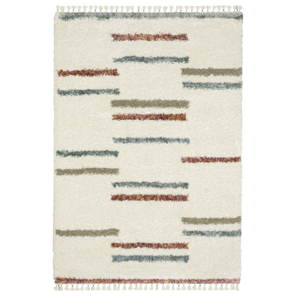 Oriental Weavers Axis AX04A Multicolor Rectangle Plush Indoor Area Rug - Trendy Stain Resistant Geometric Rug-