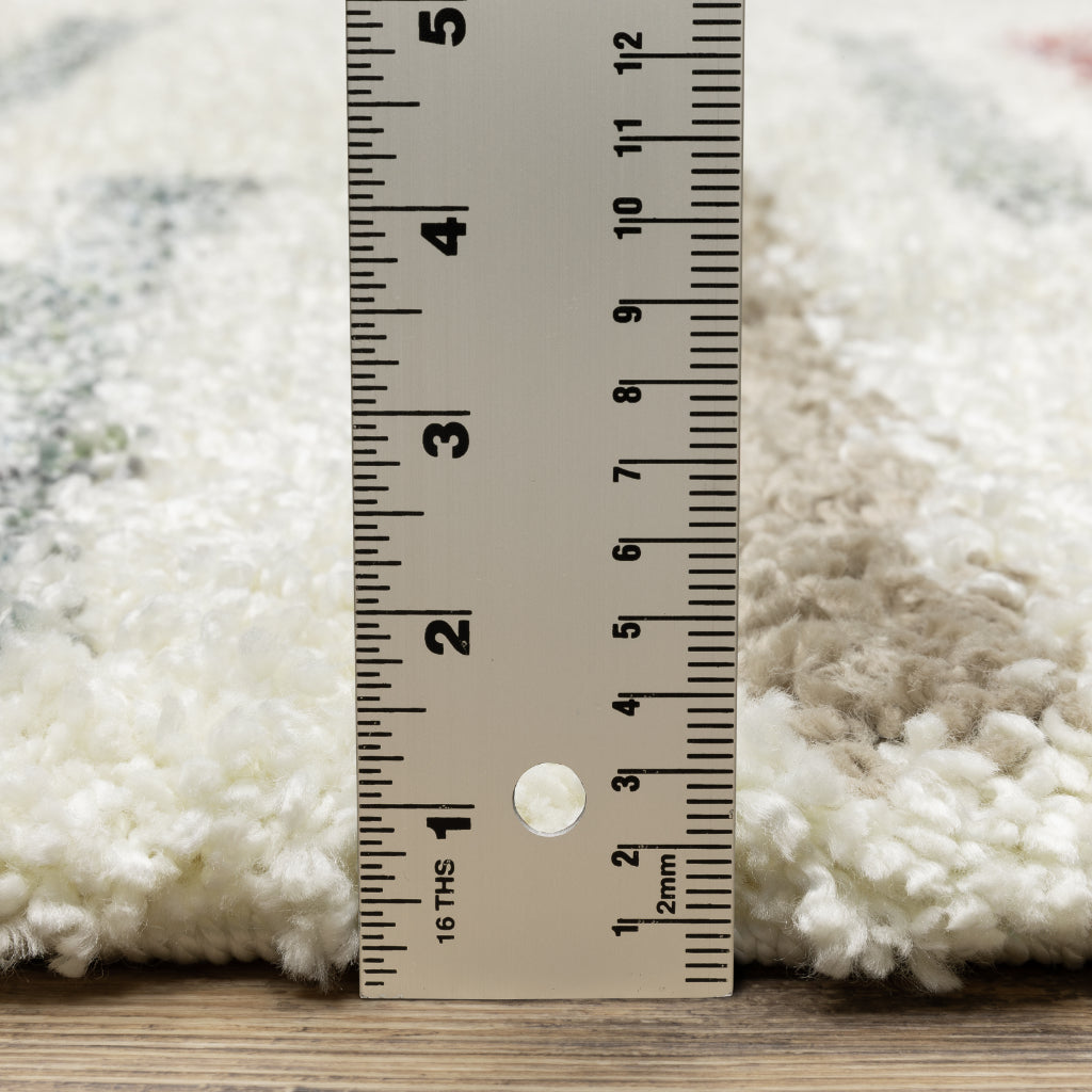 Oriental Weavers Axis AX04A Multicolor Rectangle Plush Indoor Area Rug - Trendy Stain Resistant Geometric Rug-