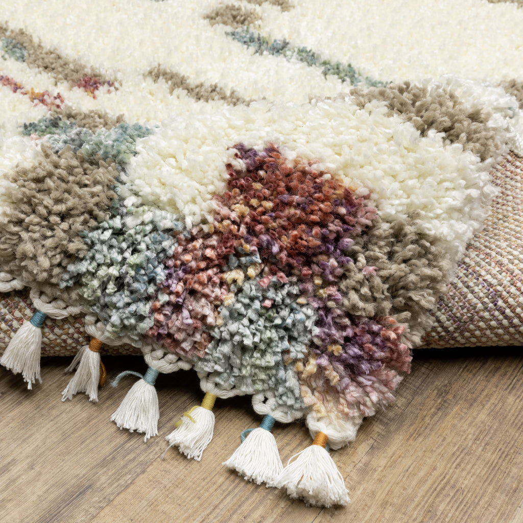 Oriental Weavers Axis AX06A Multicolor Rectangle Plush Indoor Runner - Trendy Stain Resistant Modern Rug-