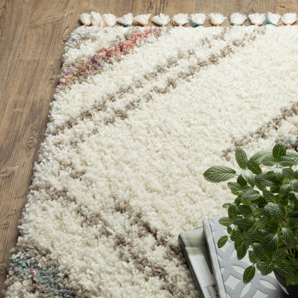 Oriental Weavers Axis AX07A Multicolor Rectangle Plush Indoor Runner - Trendy Stain Resistant Tribal Style Rug-