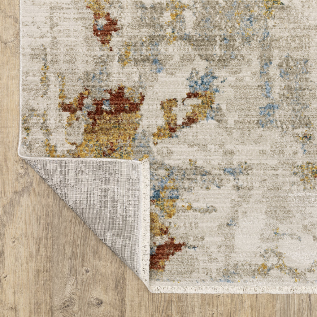 Oriental Weavers Bauer 1340W Multicolor Rectangle Indoor Area Rug - Stain Resistant Modern Rug with Abstract Design-