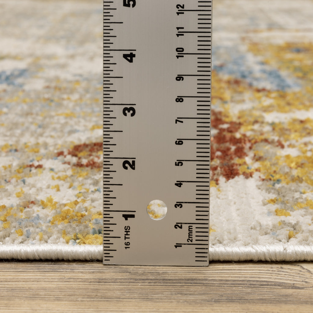 Oriental Weavers Bauer 1340W Multicolor Rectangle Indoor Runner - Stain Resistant Modern Rug with Abstract Design-