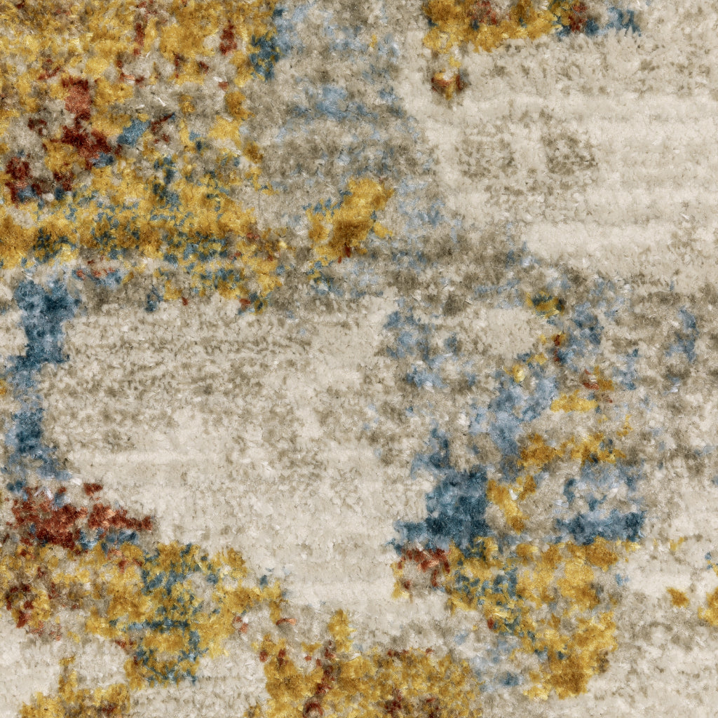 Oriental Weavers Bauer 1340W Multicolor Rectangle Indoor Runner - Stain Resistant Modern Rug with Abstract Design-