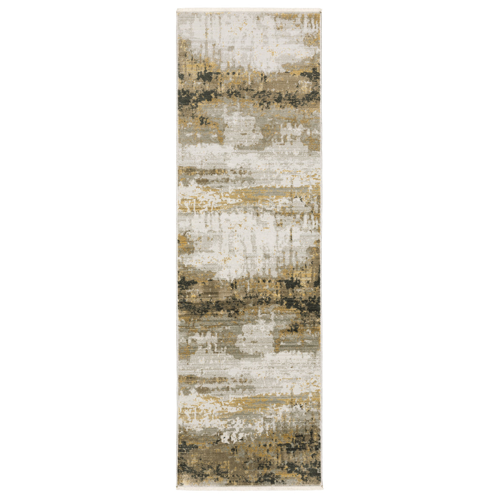 Oriental Weavers Bauer 2061X Multicolor Rectangle Indoor Runner - Stain Resistant Modern Rug with Abstract Design-