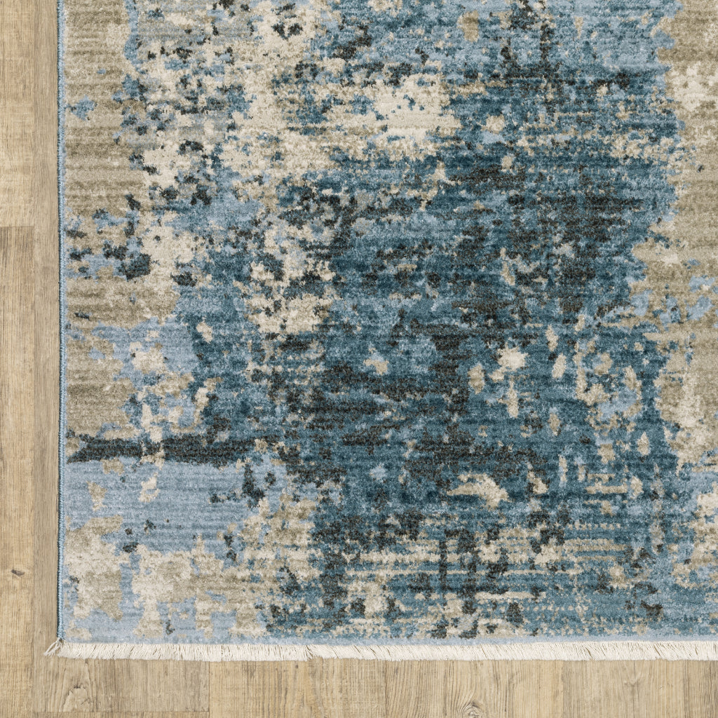 Oriental Weavers Bauer 041L2 Multicolor Rectangle Indoor Runner - Stain Resistant Modern Rug with Abstract Design