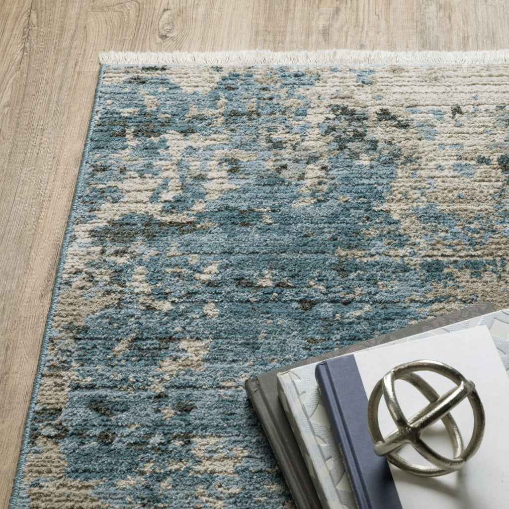 Oriental Weavers Bauer 041L2 Multicolor Rectangle Indoor Runner - Stain Resistant Modern Rug with Abstract Design