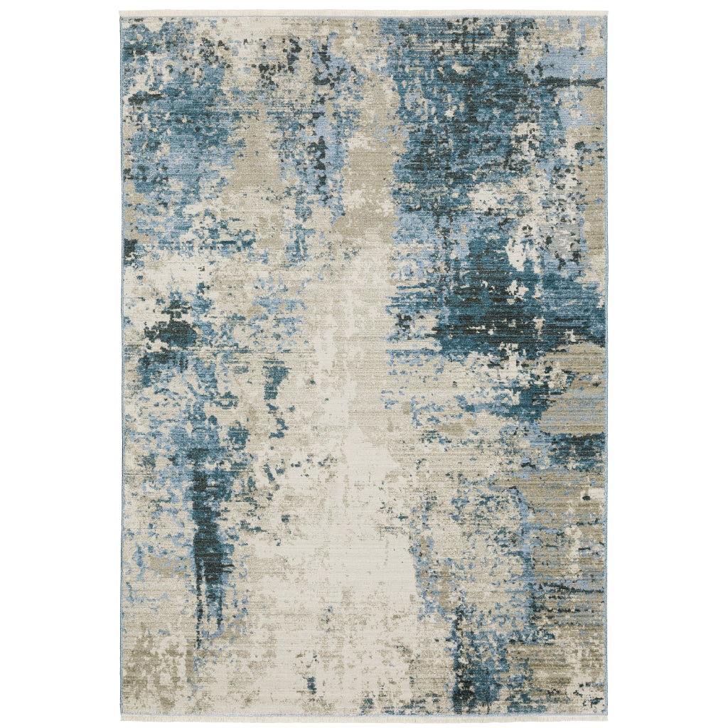 Oriental Weavers Bauer 041L2 Multicolor Rectangle Indoor Area Rug - Stain Resistant Modern Rug with Abstract Design-