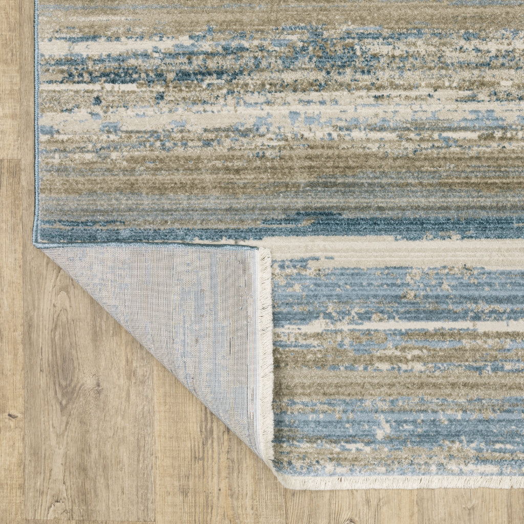 Oriental Weavers Bauer 042L2 Multicolor Rectangle Indoor Runner - Stain Resistant Modern Rug with Stripe Design