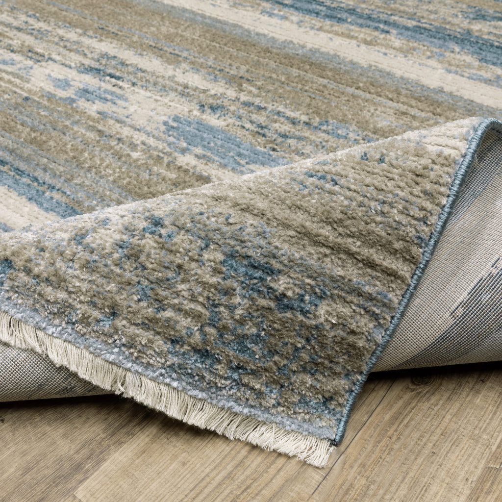 Oriental Weavers Bauer 042L2 Multicolor Rectangle Indoor Runner - Stain Resistant Modern Rug with Stripe Design