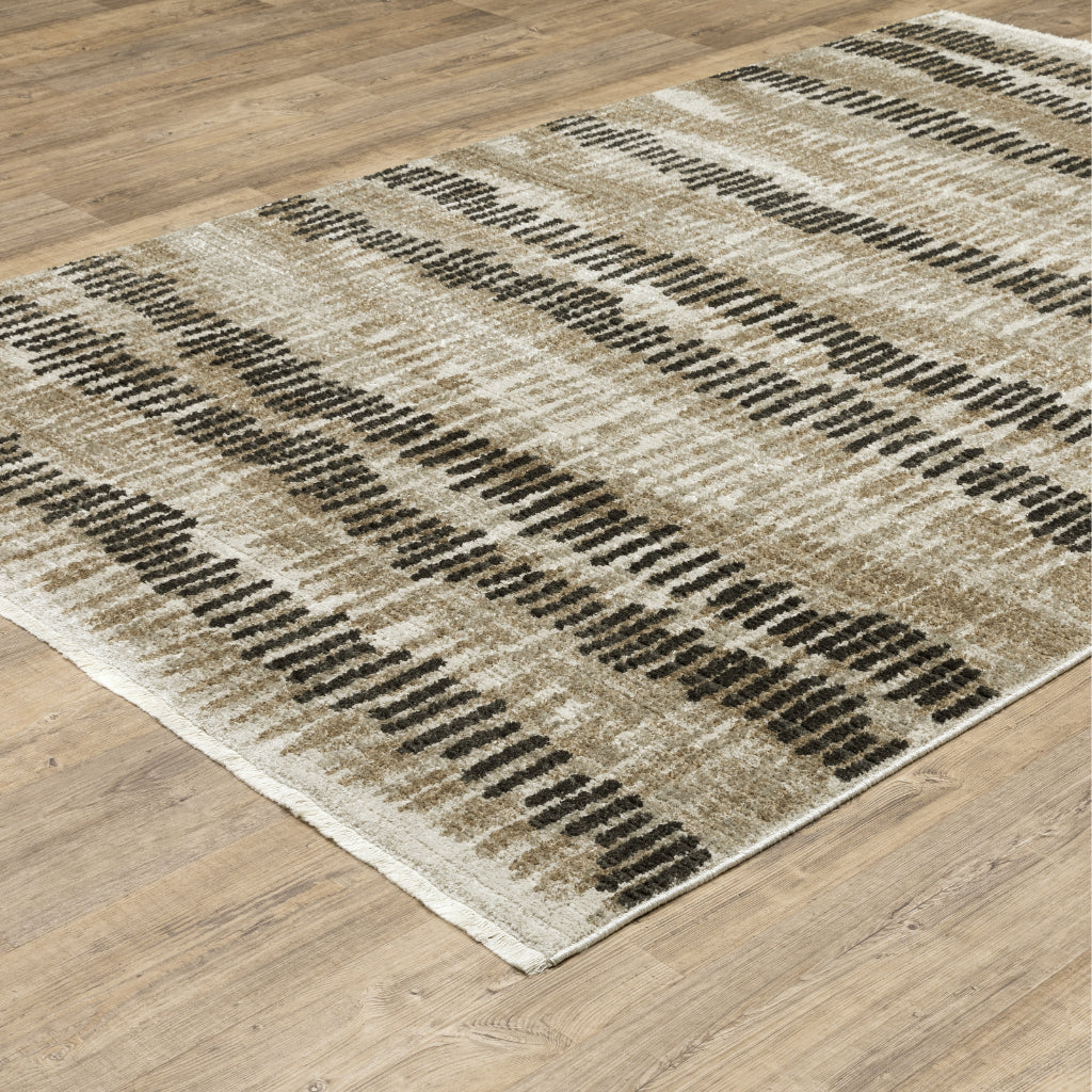 Oriental Weavers Bauer 8120D Multicolor Rectangle Indoor Area Rug - Stain Resistant Modern Rug with Stripe Design-