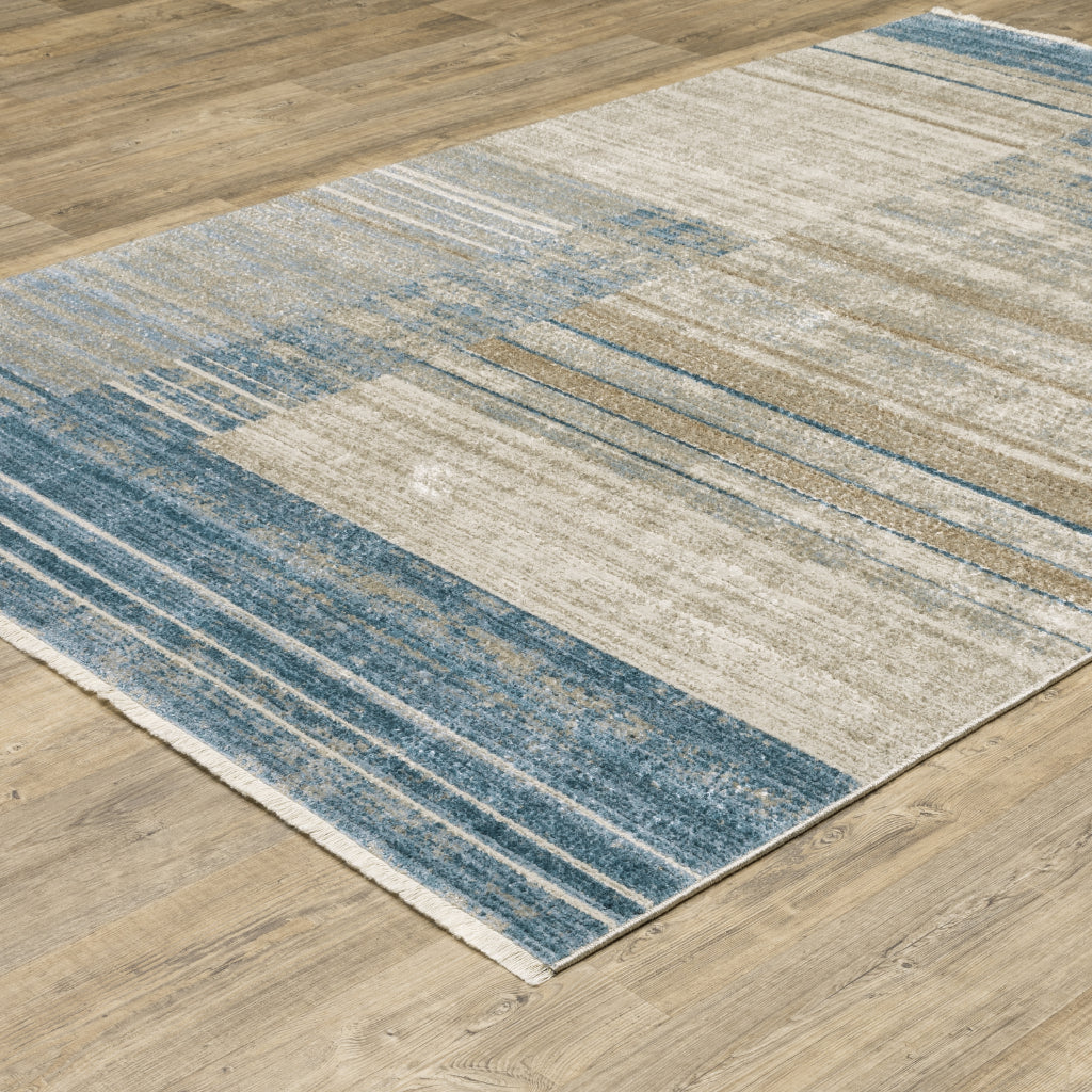 Oriental Weavers Bauer 090B2 Multicolor Rectangle Indoor Area Rug - Stain Resistant Modern Rug with Geometric Design-