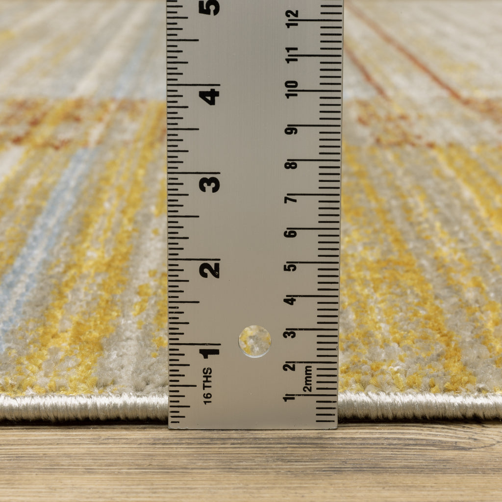 Oriental Weavers Bauer 090R2 Multicolor Rectangle Indoor Area Rug - Stain Resistant Modern Rug with Geometric Design-