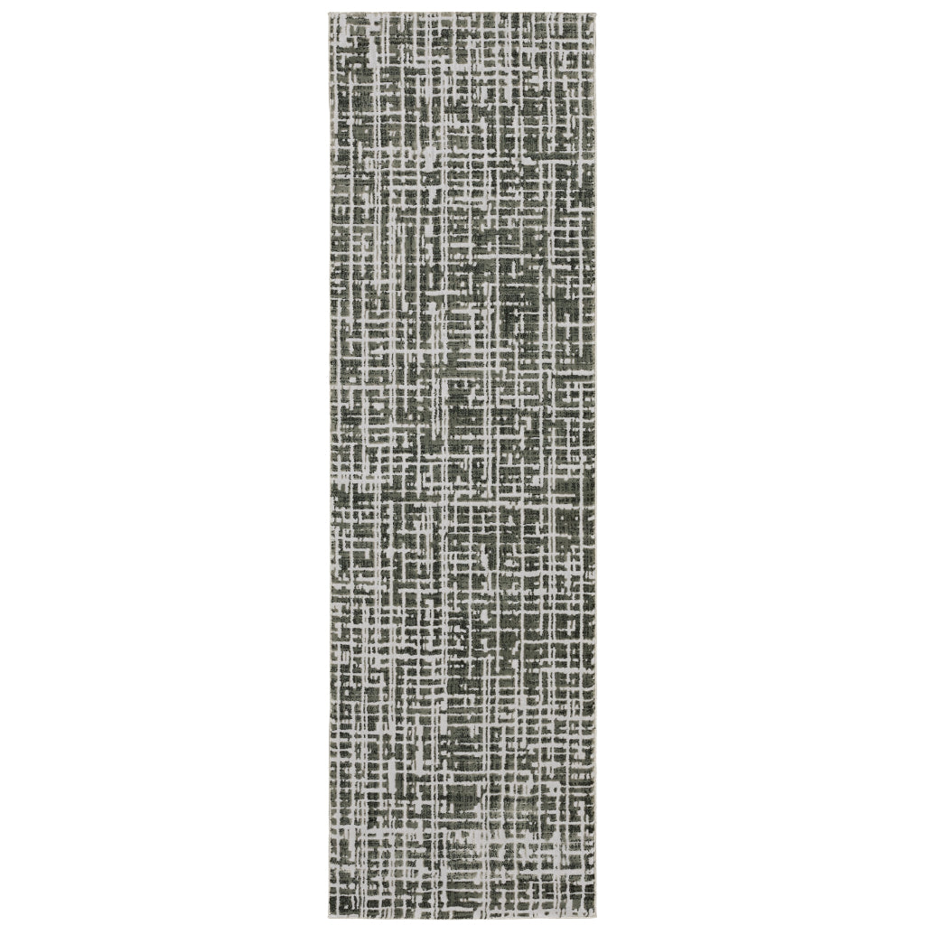 Oriental Weavers Bowen 2066W Gray Rectangle Indoor Runner - Stain Resistant Machine Woven Rug-