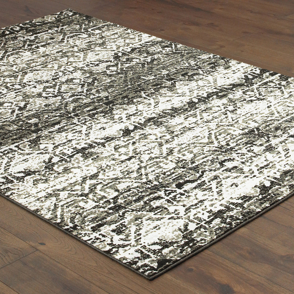 Oriental Weavers Bowen 042H2 Gray Rectangle Indoor Area Rug - Stain Resistant Machine Woven Rug-