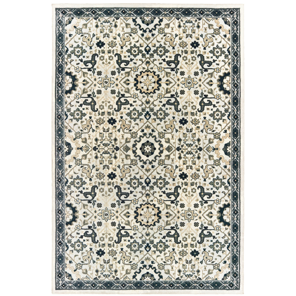 Oriental Weavers Bowen 073J2 Multicolor Rectangle Indoor Area Rug - Stain Resistant Machine Woven Rug