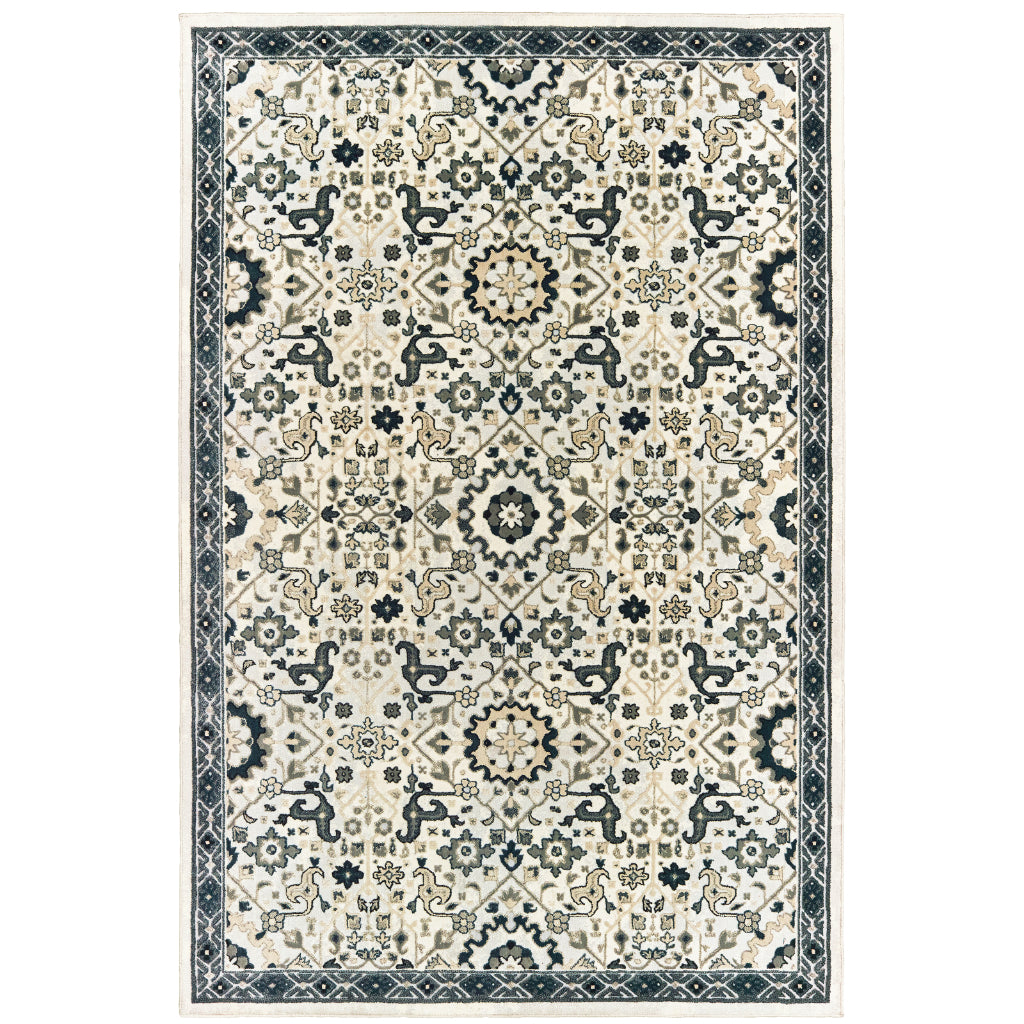 Oriental Weavers Bowen 073J2 Multicolor Rectangle Indoor Area Rug - Stain Resistant Machine Woven Rug-