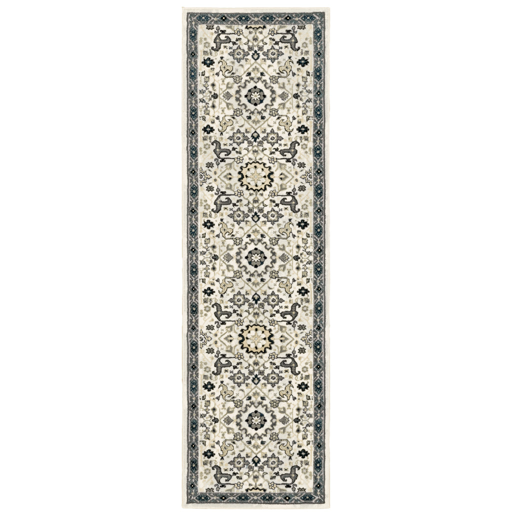 Oriental Weavers Bowen 073J2 Multicolor Rectangle Indoor Runner - Stain Resistant Machine Woven Rug