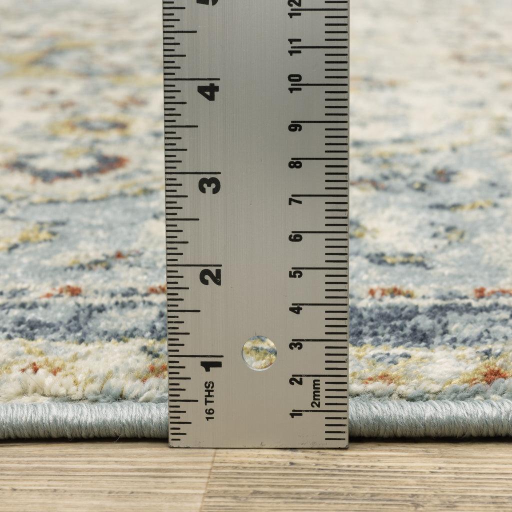 Oriental Weavers Branson BR01A Multicolor Rectangle Indoor Area Rug - Elegant Vintage Style Rug with Medallion Design-