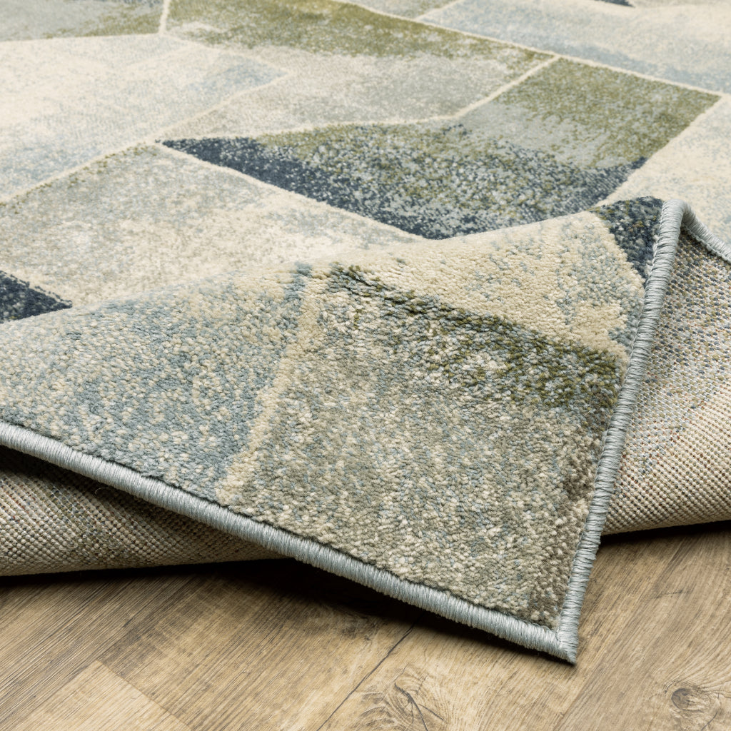 Oriental Weavers Branson BR10A Multicolor Rectangle Indoor Area Rug - Elegant Modern Rug with Geometric Design-