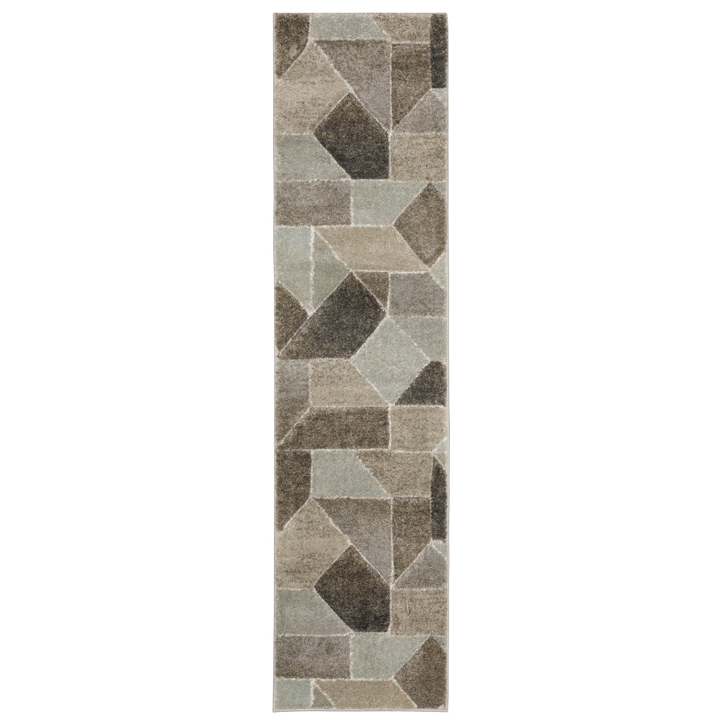 Oriental Weavers Cambria 004L2 Multicolor Rectangle Indoor Runner - Contemporary Stain Resistant Medium Pile Rug-