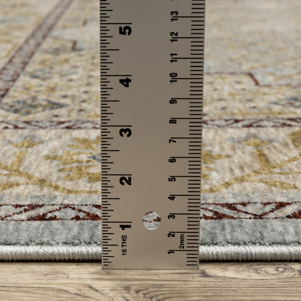 Oriental Weavers Capella CAP02 Blue Rectangle Indoor Runner Oriental Pattern-