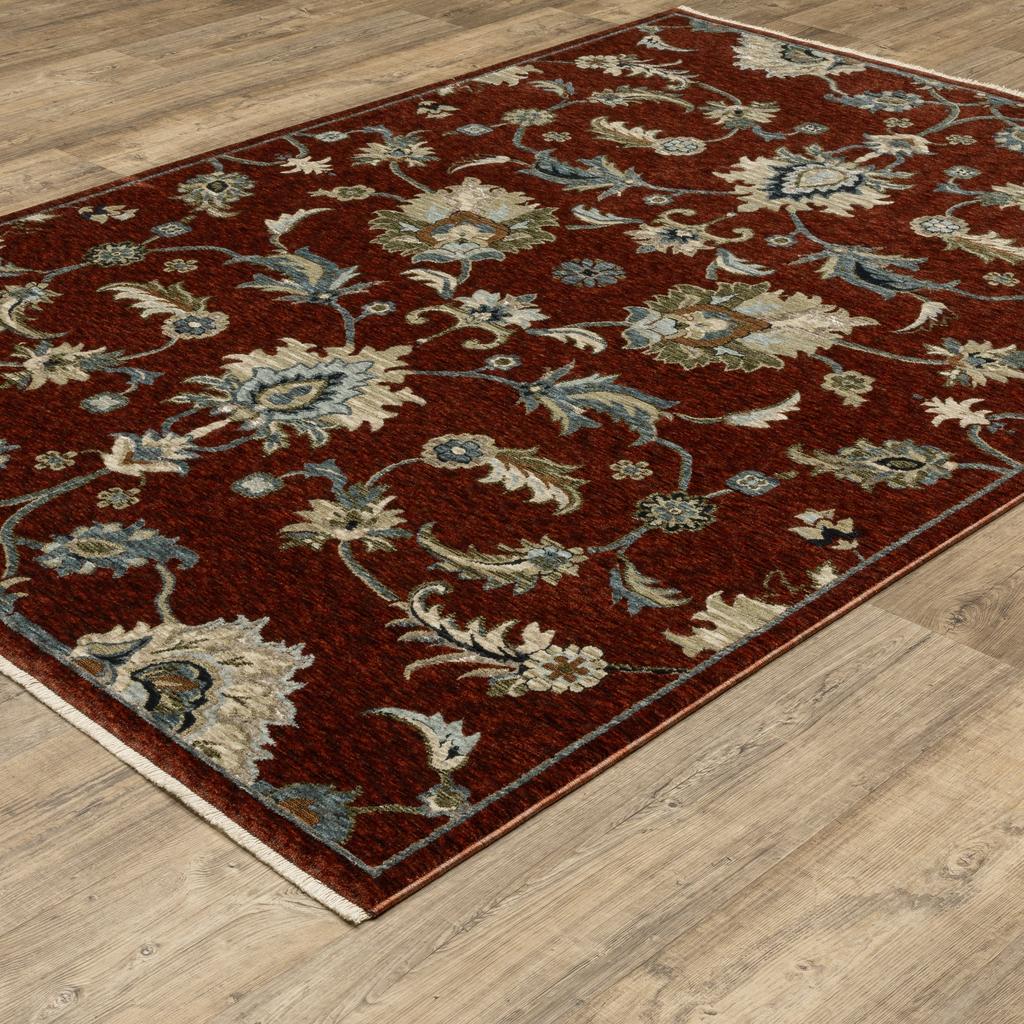 Oriental Weavers Capella CAP06 Red Rectangle Indoor Area Rug Oriental Pattern-