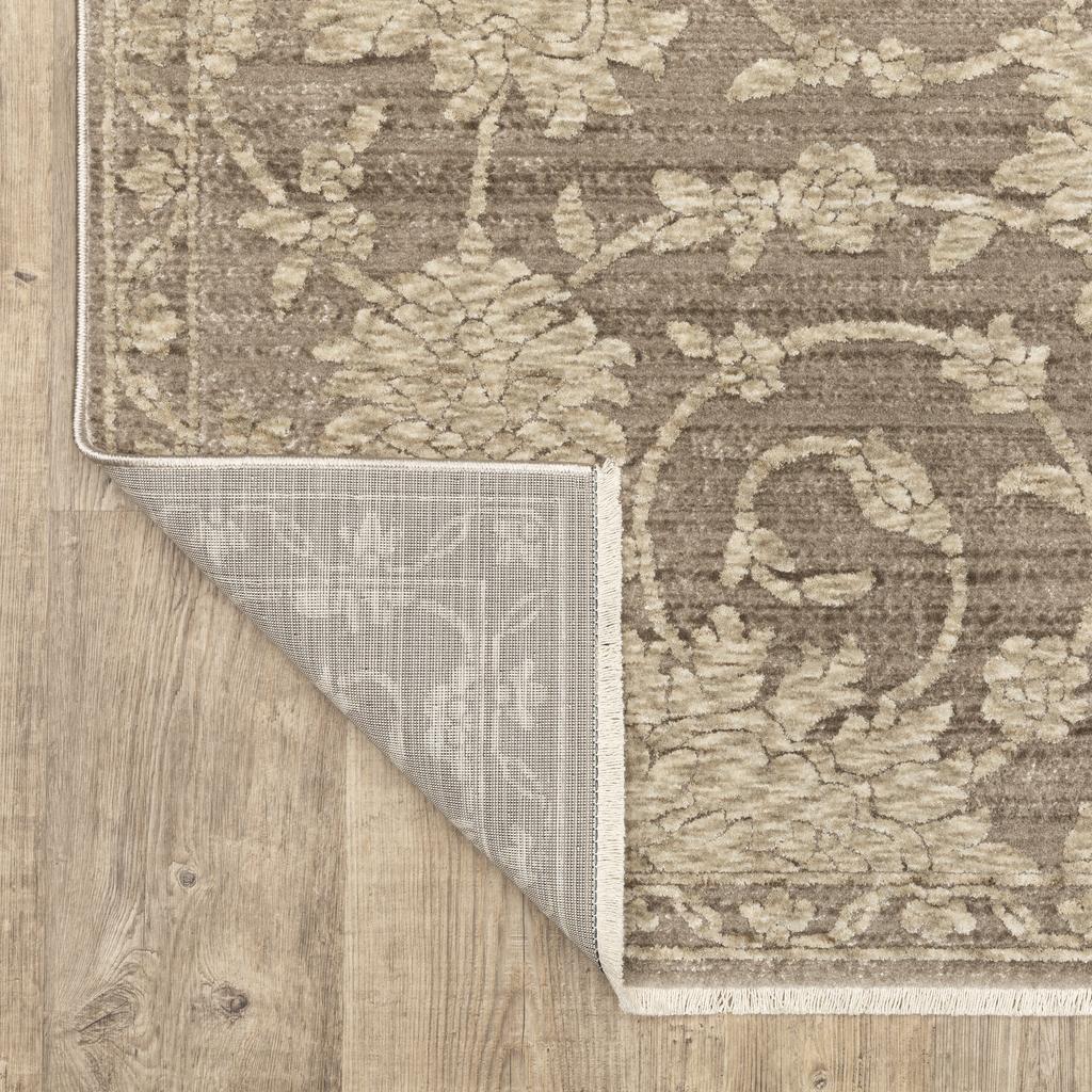 Oriental Weavers Capella CAP09 Grey Rectangle Indoor Area Rug Floral Pattern-