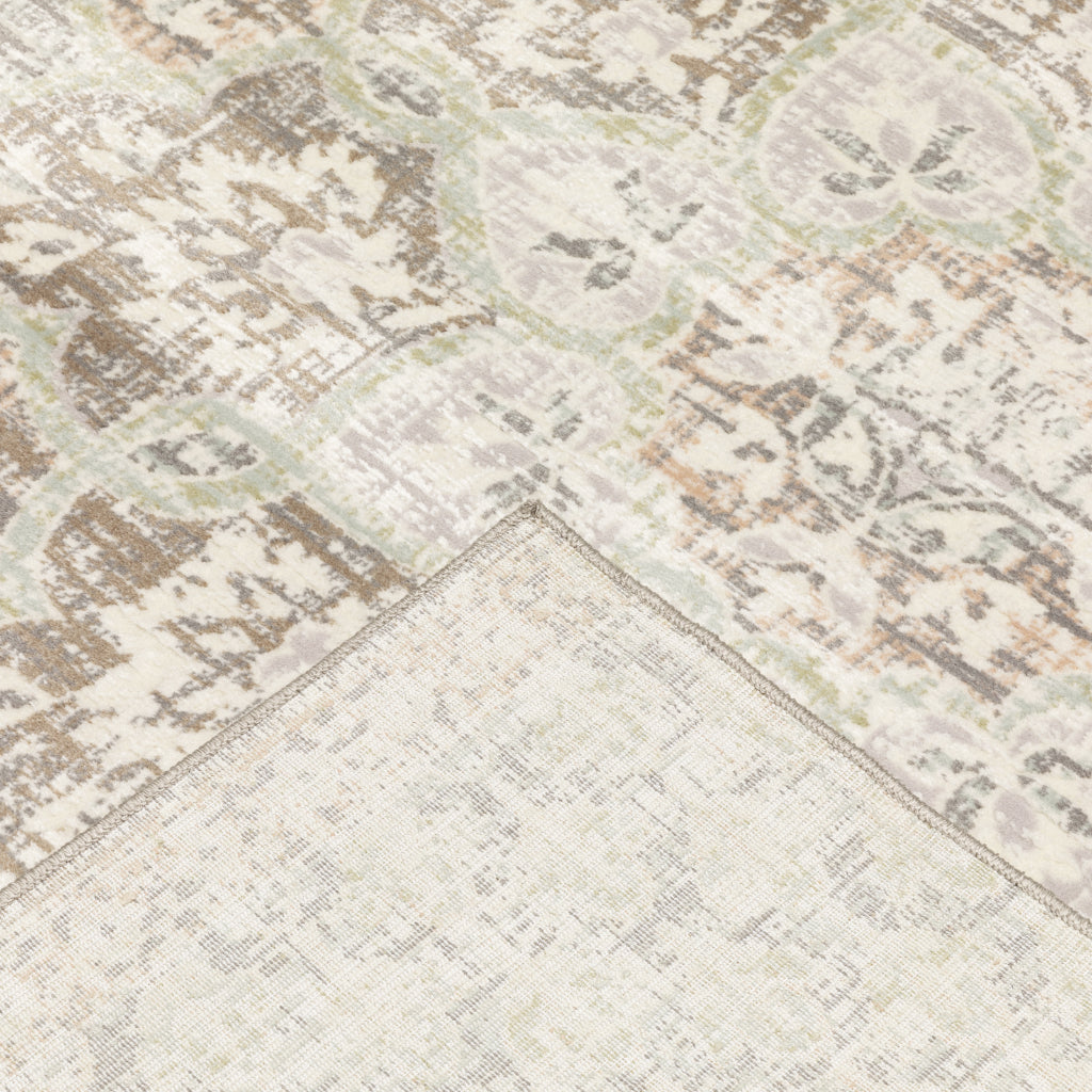 Oriental Weavers Capistrano 517B1 Multicolor Rectangle Indoor Area Rug - Stain Resistant Low-High Pile Rug with Floral Design-