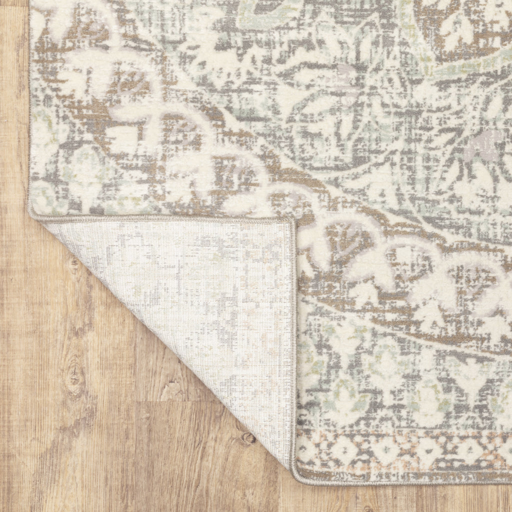 Oriental Weavers Capistrano 517B1 Multicolor Rectangle Indoor Area Rug - Stain Resistant Low-High Pile Rug with Floral Design-