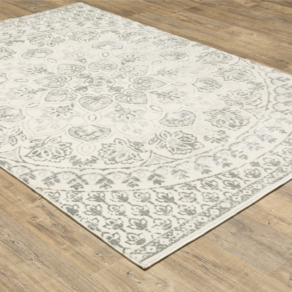 Oriental Weavers Capistrano 517C1 Multicolor Rectangle Indoor Area Rug - Stain Resistant Low-High Pile Rug with Floral Design-
