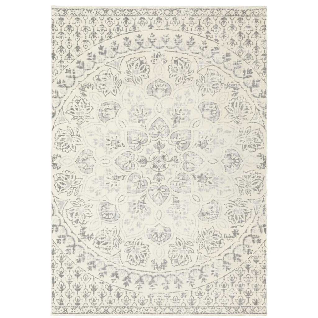 Oriental Weavers Capistrano 517C1 Multicolor Rectangle Indoor Area Rug - Stain Resistant Low-High Pile Rug with Floral Design-