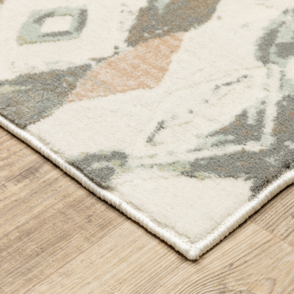 Oriental Weavers Capistrano 534A1 Multicolor Rectangle Indoor Area Rug - Stain Resistant Low-High Pile Rug with Geometric Design-