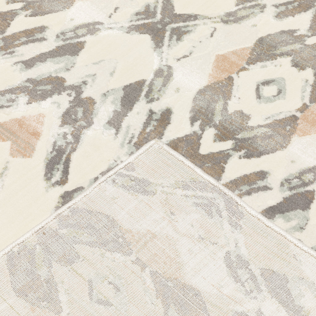 Oriental Weavers Capistrano 534A1 Multicolor Rectangle Indoor Area Rug - Stain Resistant Low-High Pile Rug with Geometric Design-