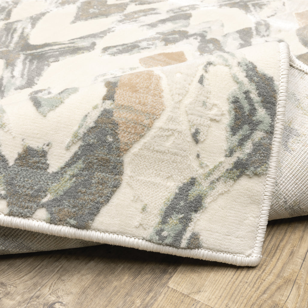 Oriental Weavers Capistrano 534A1 Multicolor Rectangle Indoor Area Rug - Stain Resistant Low-High Pile Rug with Geometric Design-