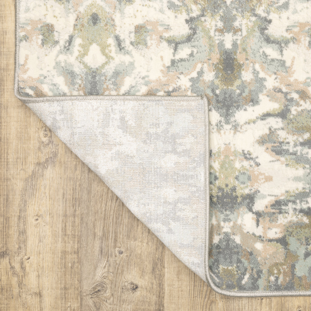 Oriental Weavers Capistrano 535B1 Multicolor Rectangle Indoor Area Rug - Stain Resistant Low-High Pile Rug with Geometric Design-